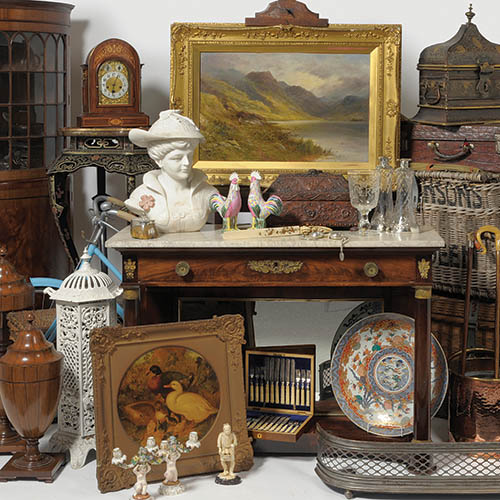 Antiques & Interiors, including a section of Silver